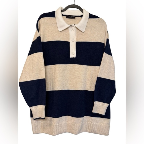 Lane Bryant Striped Polo Sweater 18/20 - Picture 3 of 9